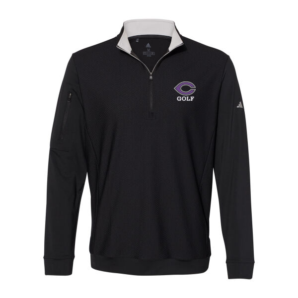 Adidas - Textured Quarter-Zip Pullover Thumbnail